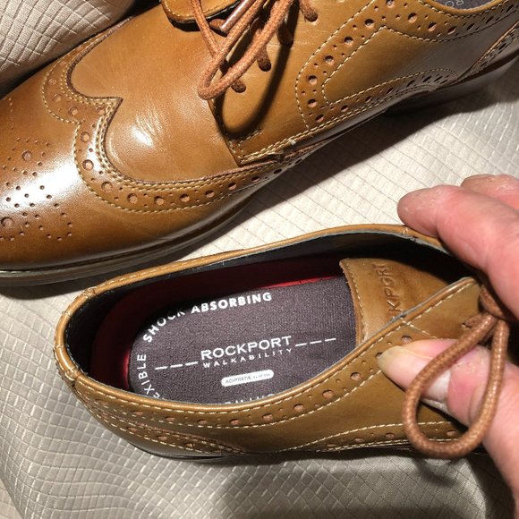 Rockport Men brown lace-up leather shoes, 8.5 main image 11